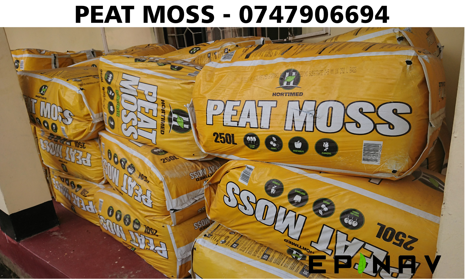 The planting soil Peat Moss Packed in 50Kg